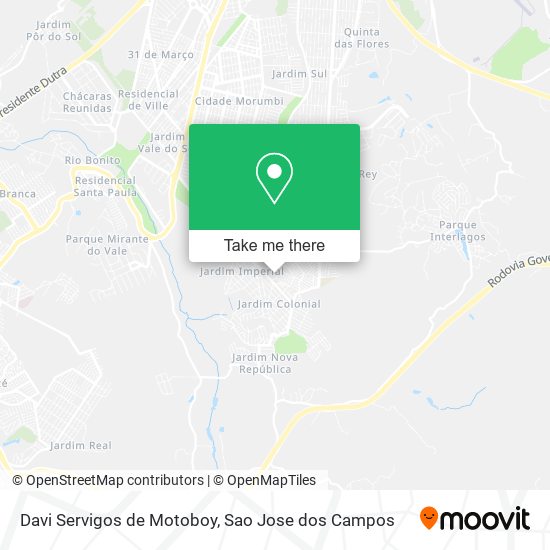 Mapa Davi Servigos de Motoboy