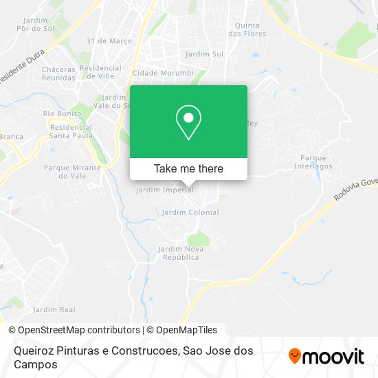 Mapa Queiroz Pinturas e Construcoes