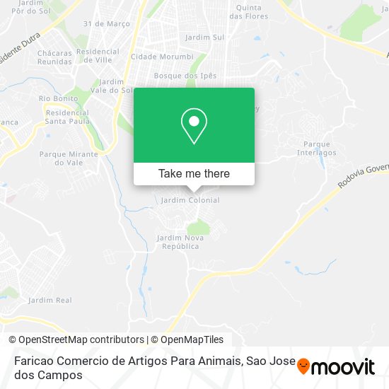 Faricao Comercio de Artigos Para Animais map