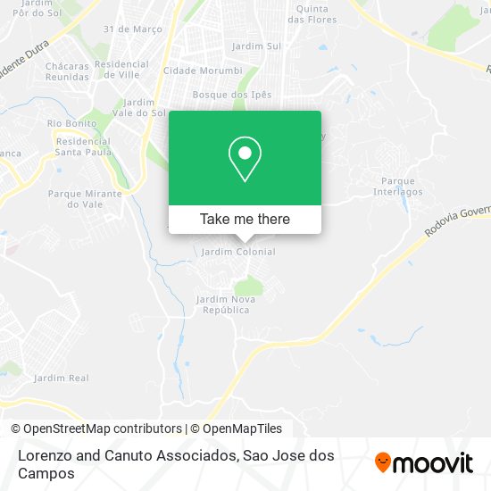 Lorenzo and Canuto Associados map