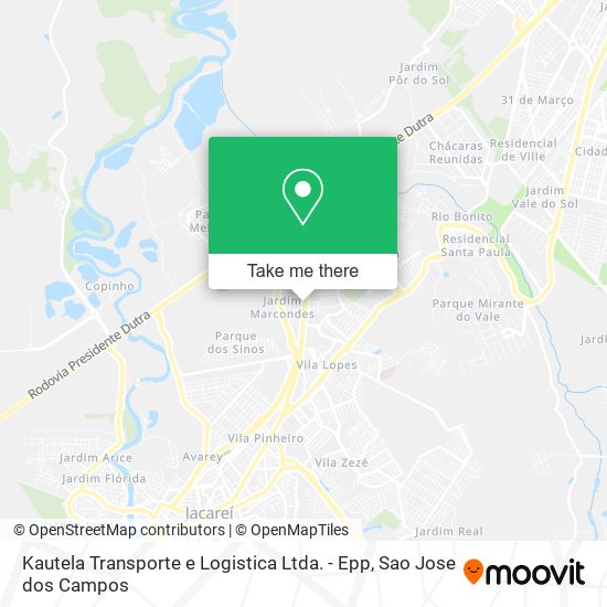 Mapa Kautela Transporte e Logistica Ltda. - Epp