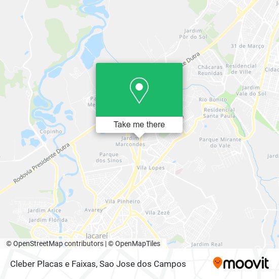 Mapa Cleber Placas e Faixas