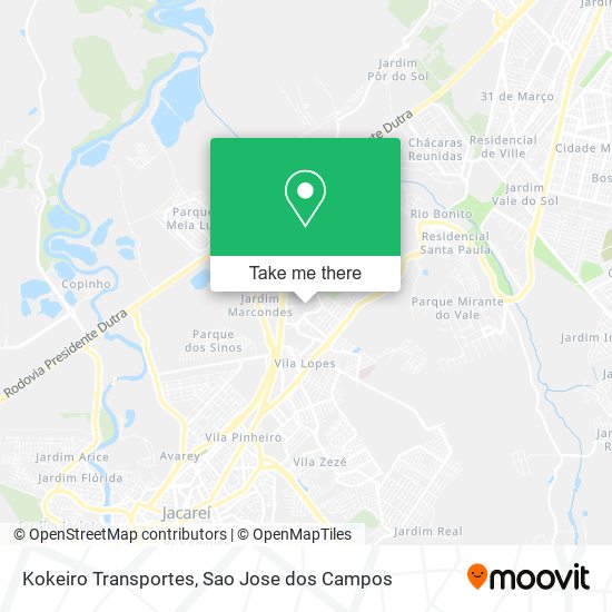 Kokeiro Transportes map