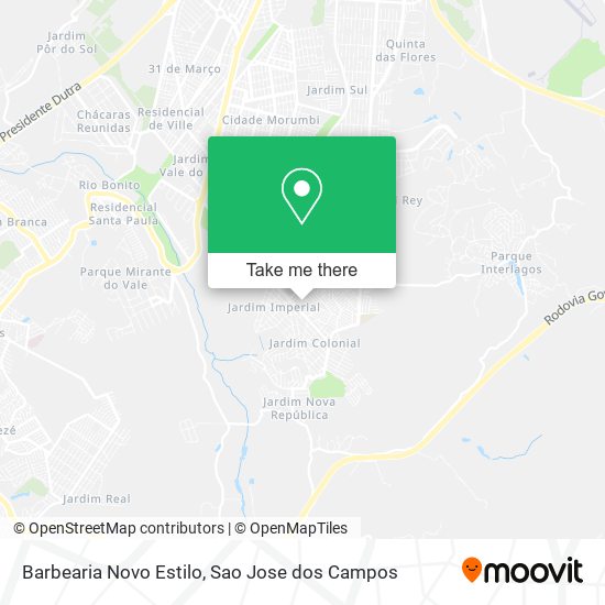 Barbearia Novo Estilo map