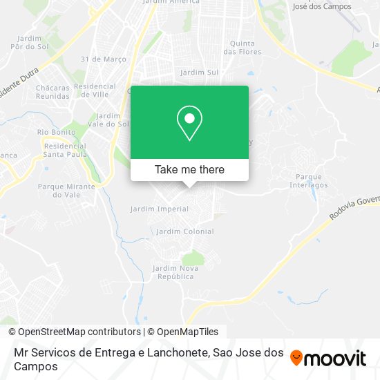 Mapa Mr Servicos de Entrega e Lanchonete