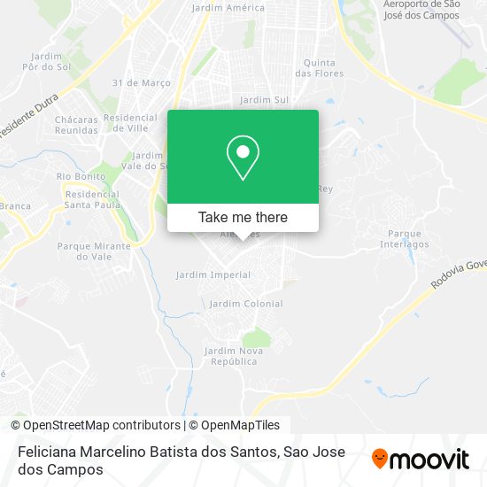 Mapa Feliciana Marcelino Batista dos Santos