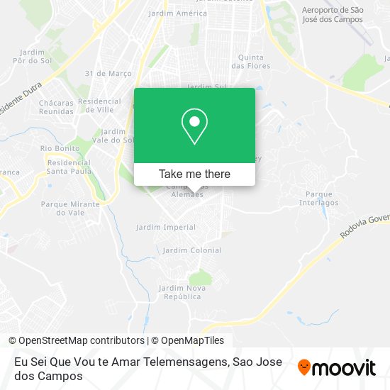 Mapa Eu Sei Que Vou te Amar Telemensagens