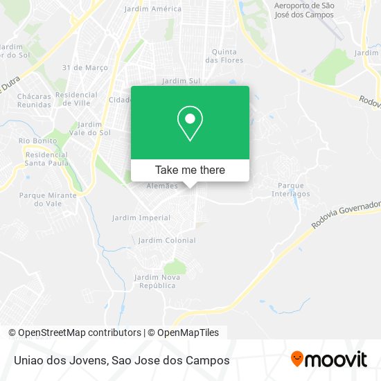 Uniao dos Jovens map