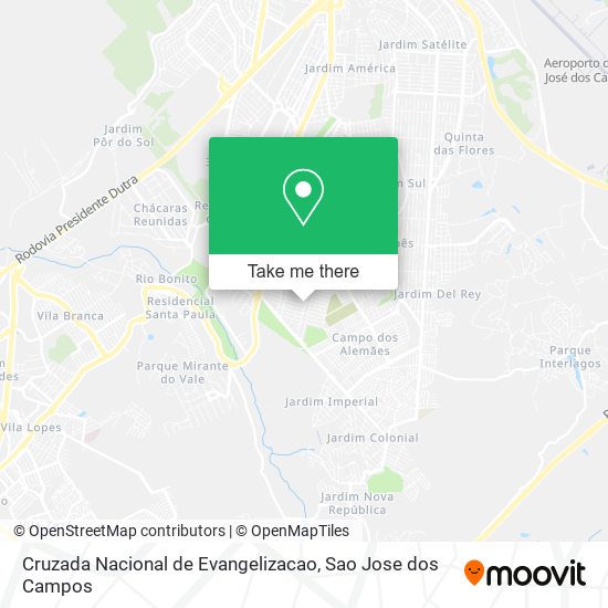 Mapa Cruzada Nacional de Evangelizacao