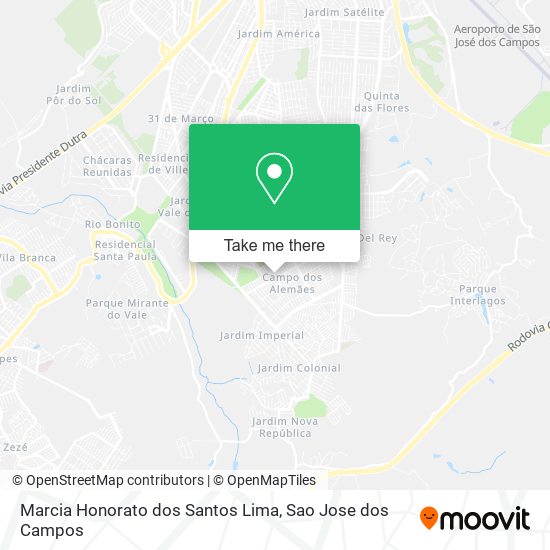 Marcia Honorato dos Santos Lima map