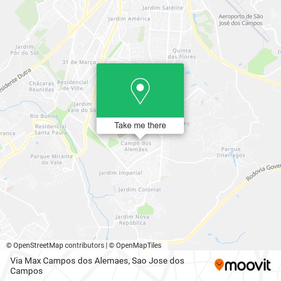 Mapa Via Max Campos dos Alemaes