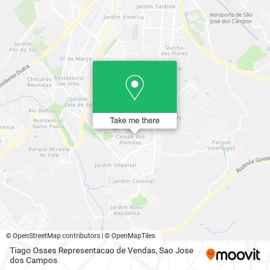 Mapa Tiago Osses Representacao de Vendas