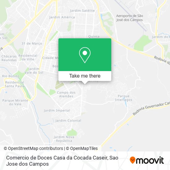 Comercio de Doces Casa da Cocada Caseir map