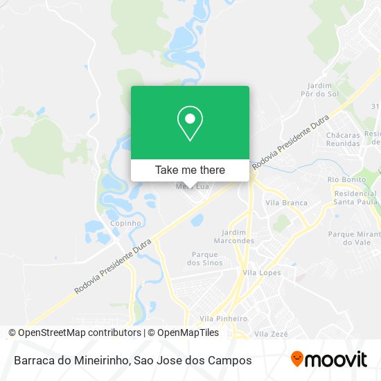 Barraca do Mineirinho map
