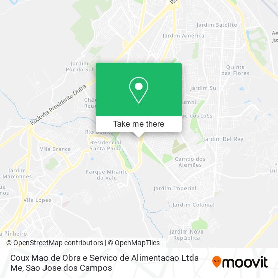 Coux Mao de Obra e Servico de Alimentacao Ltda Me map