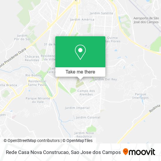 Mapa Rede Casa Nova Construcao