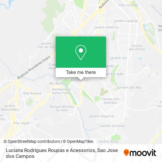 Mapa Luciana Rodrigues Roupas e Acessorios