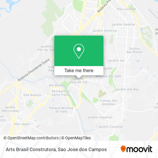 Arts Brasil Construtora map