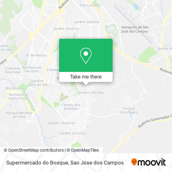 Mapa Supermercado do Bosque