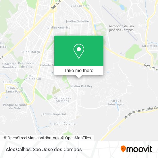 Mapa Alex Calhas