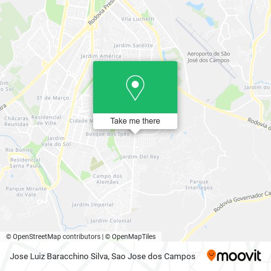 Jose Luiz Baracchino Silva map