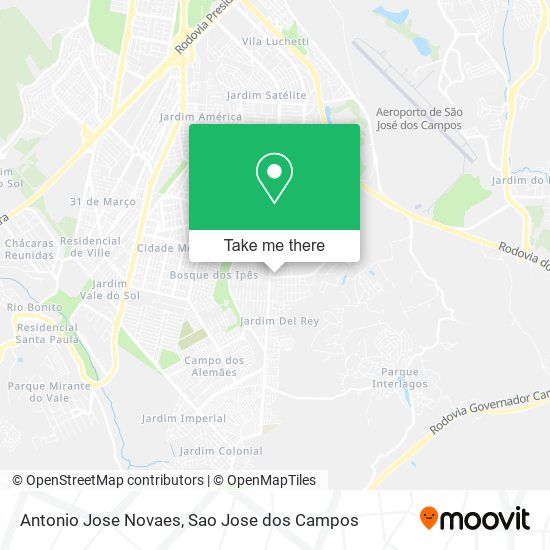 Antonio Jose Novaes map