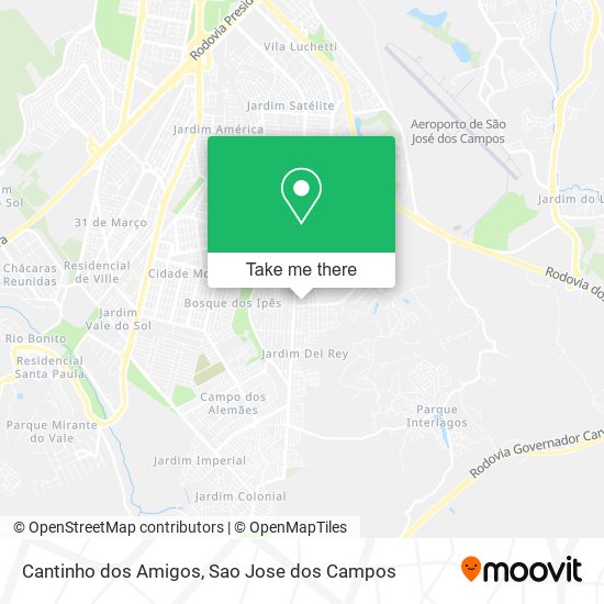 Cantinho dos Amigos map