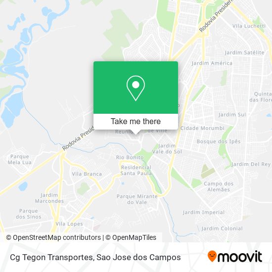 Cg Tegon Transportes map