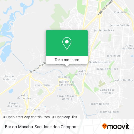 Mapa Bar do Manabu