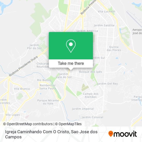 Igreja Caminhando Com O Cristo map