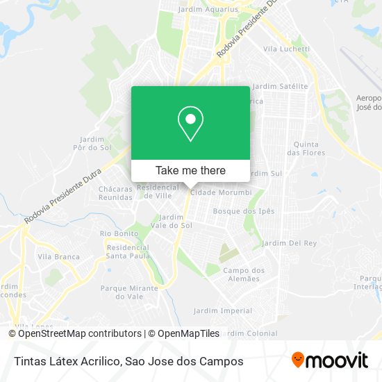 Mapa Tintas Látex Acrilico