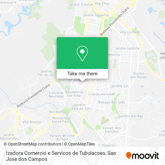 Izadora Comercio e Servicos de Tubulacoes map