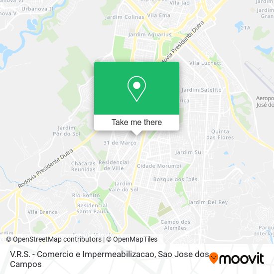 V.R.S. - Comercio e Impermeabilizacao map