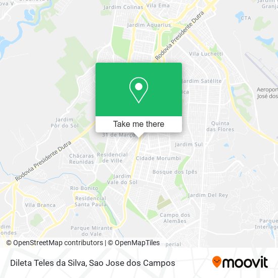 Mapa Dileta Teles da Silva