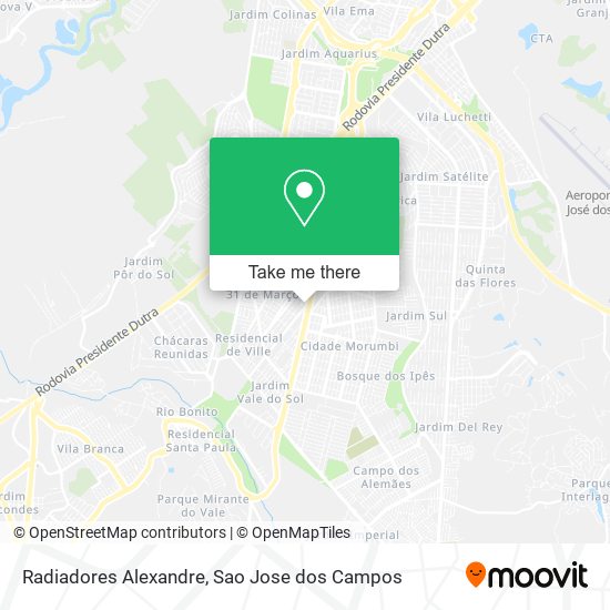 Radiadores Alexandre map