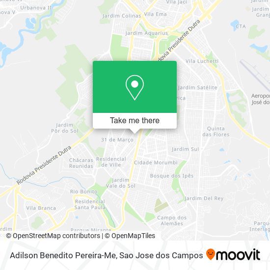 Adilson Benedito Pereira-Me map