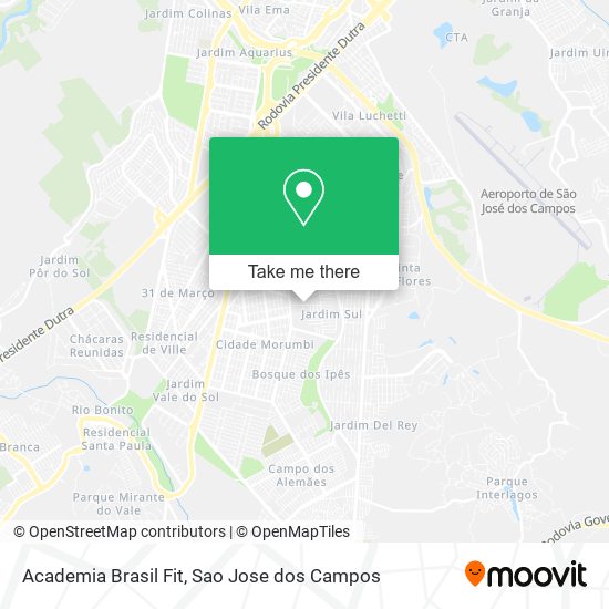 Mapa Academia Brasil Fit