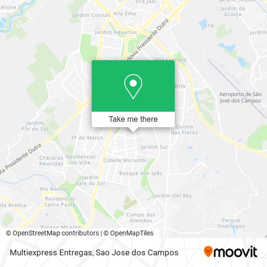 Multiexpress Entregas map