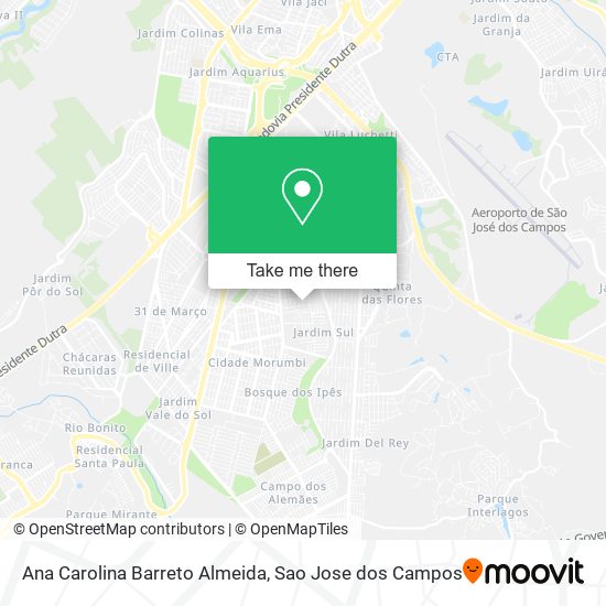 Ana Carolina Barreto Almeida map