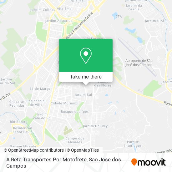 Mapa A Reta Transportes Por Motofrete