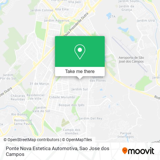 Ponte Nova Estetica Automotiva map