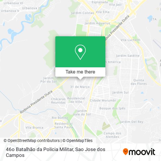 46o Batalhão da Polícia Militar map