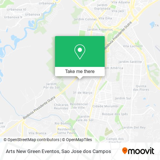 Arts New Green Eventos map