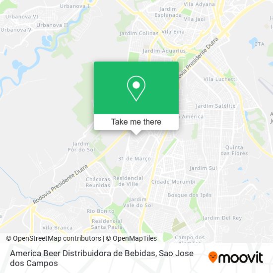 Mapa America Beer Distribuidora de Bebidas