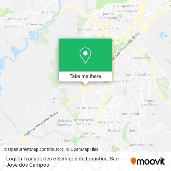 Lógica Transportes e Serviços de Logística map