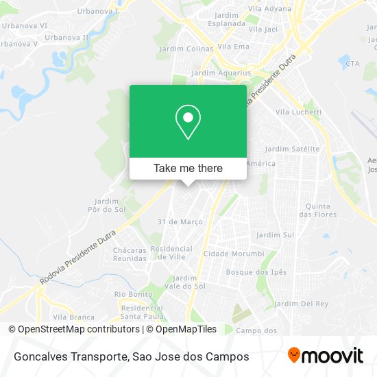 Mapa Goncalves Transporte