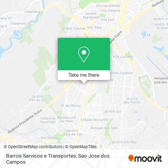 Mapa Barros Servicos e Transportes