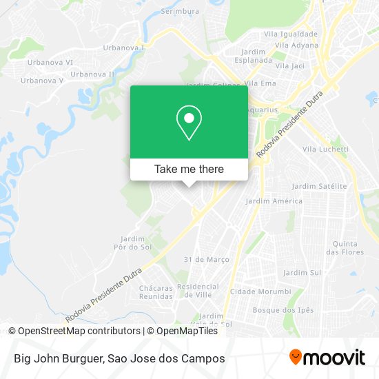 Big John Burguer map