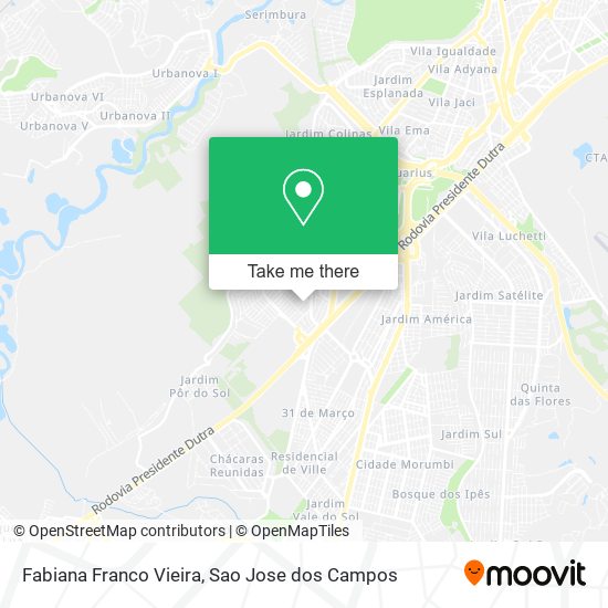 Mapa Fabiana Franco Vieira