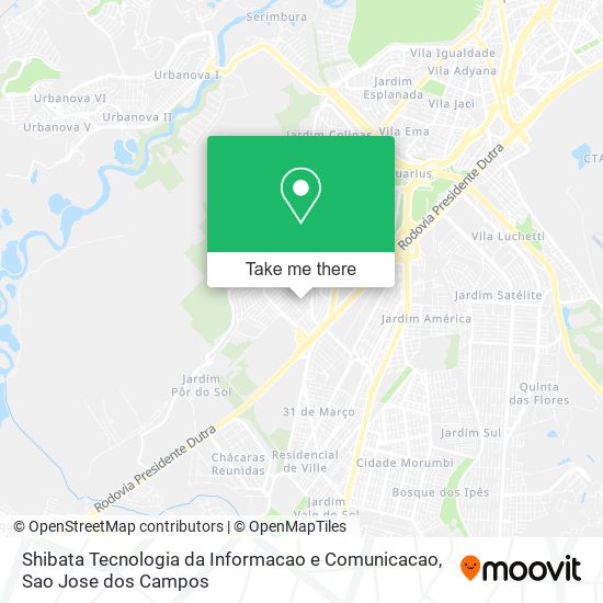 Shibata Tecnologia da Informacao e Comunicacao map